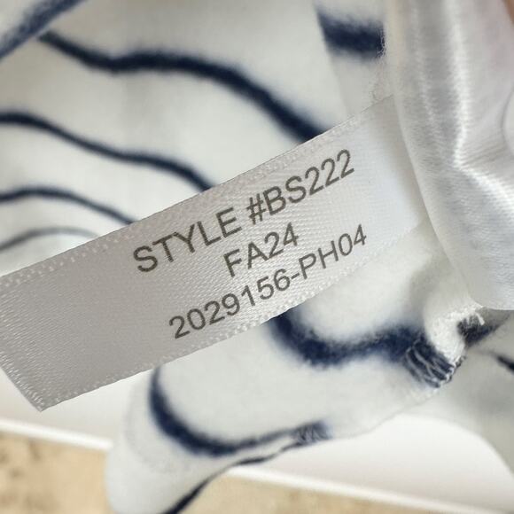 J.Crew Striped Navy and White Women's Top - Picture 8 of 12